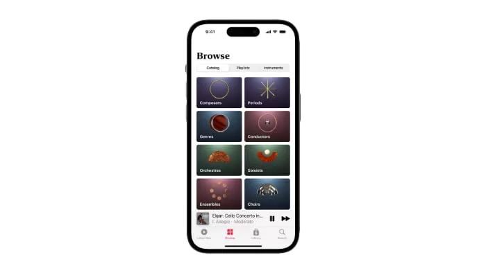 Apple Music Classical app interface