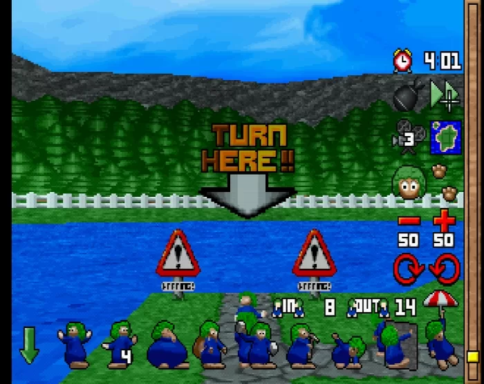 3D Lemmings: You're not the boss of me. Sure, all the Lemmings will drown, but still, I do what I want.