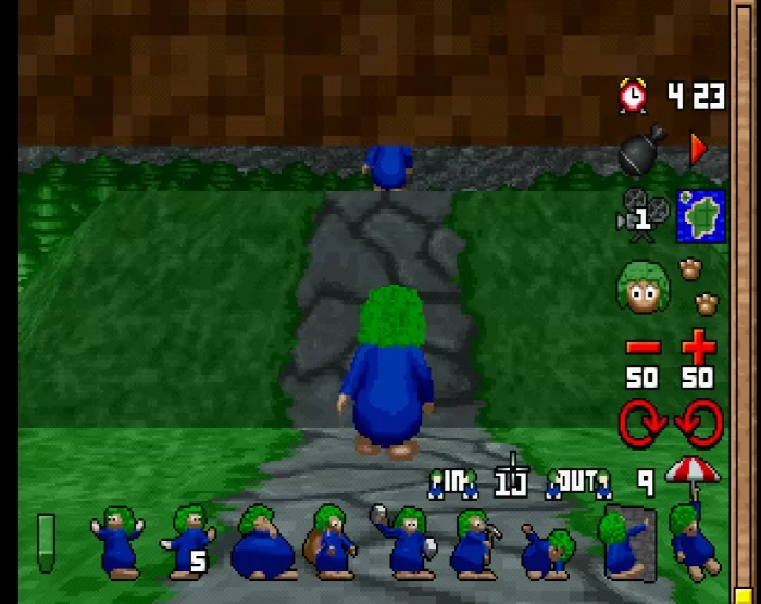 3D Lemmings: Virtual Lemmings mode, also possibly Sir Mix-A-Lot's preferred way to play.
