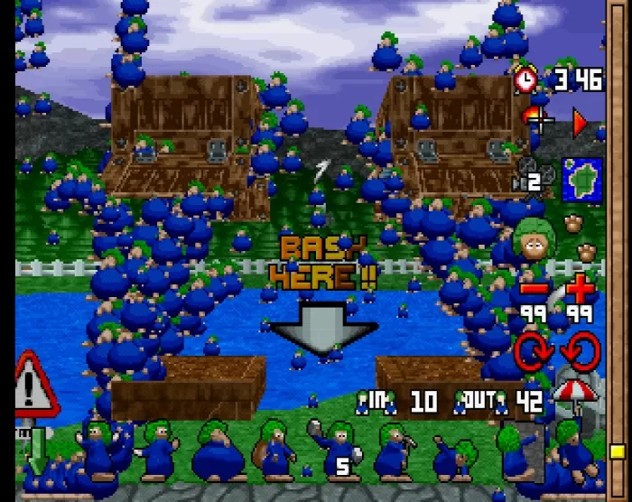 3D Lemmings: Nuking Lemmings is always satisfying, but it's somehow also reduced when they just break up into thousands of micro Lemmings. If I nuke the Lemmings, I WANT THEM DEAD, OK?