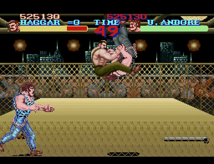 Final Fight SNES: This is totally not Andre The Giant with the serial numbers filed off, OK? Capcom promises it isn't.