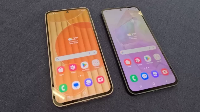 Samsung Galaxy A35 and Galaxy A55 phones