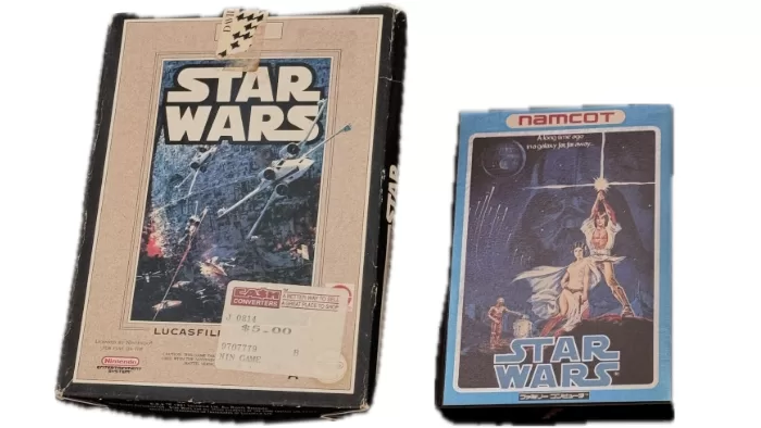 Star Wars (NES) and Star Wars (Famicom) side by side.