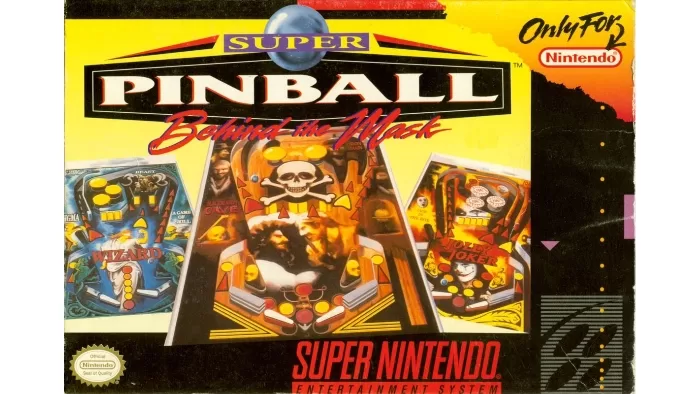 Super Pinball Behind The Mask US Box Art