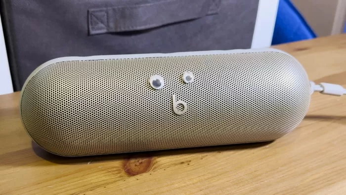 Beats Pill (with googly eyes) (Photo and blame: Alex Kidman)