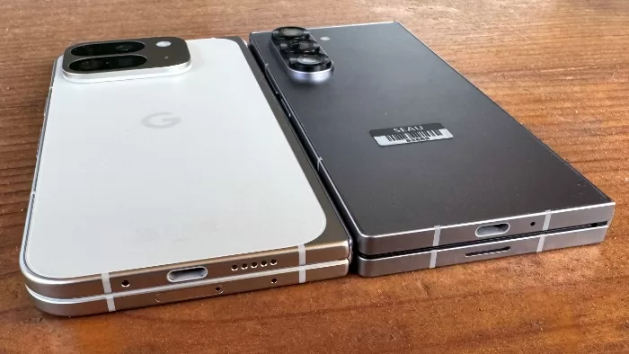 Google Pixel 9 Pro Fold vs Samsung Galaxy Z Fold 6 (Photo: Alex Kidman)