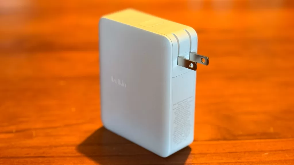 Belkin BoostCharge Pro 140W 4-Port GaN Wall Charger (Photo: Alex Kidman)