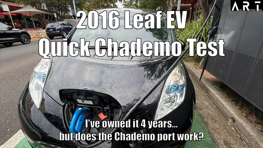 Leaf 2016 Chademo Charging (Photo: Alex Kidman)